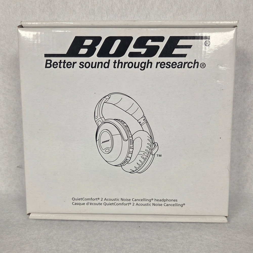 New Bose QuietComfort 2 Headphones Silver QC2 Noise Cancelling 286486-001 Sealed